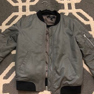 Grey f21 bomber jacket! Excellent condition